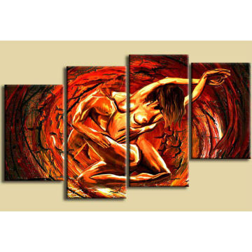 Hot Sale Nude Handmade Beautiful Group pintura a óleo